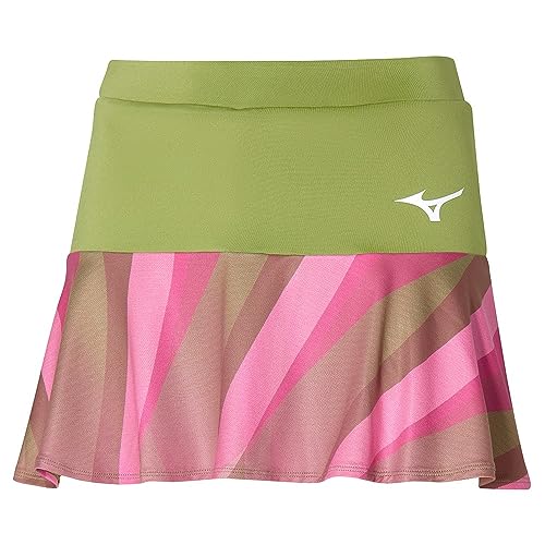 Mizuno Damen Freiliegender Tennis-Rock, CALLISTE Green, 34 von Mizuno