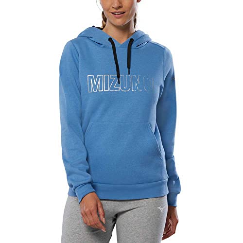 Mizuno Damen Hoodie Kapuzen-Sweatshirt, Blauer Jaspis, XS von Mizuno