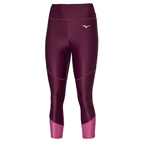 Mizuno Damen Impulse Core 3/4 Tights, Traubenwein, S von Mizuno