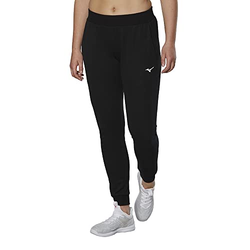 Mizuno Damen Sportliche Sweathose Sweatpants, Schwarz, XS von Mizuno