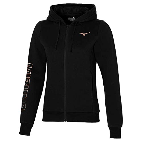 Mizuno Damen Sweatjacke Trainingsjacke, Schwarz, S von Mizuno