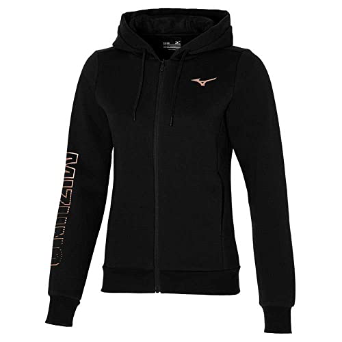 Mizuno Damen Sweatjacke Trainingsjacke, Schwarz, XL von Mizuno