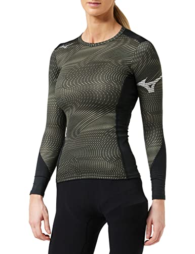 Mizuno Damen Virtual Body G3 Crew Unterhemd, Black, XS von Mizuno