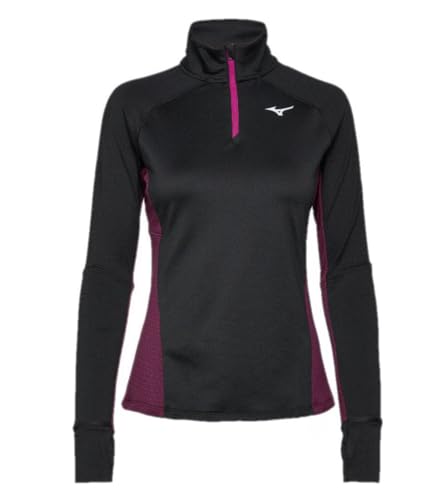 Mizuno Damen Warmalite Hz T-Shirt, Schwarz, M von Mizuno