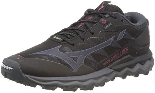 Mizuno Damen Wave Daichi 7 GTX Traillaufschuh, Schwarze Irong Granatrose, 36 EU von Mizuno