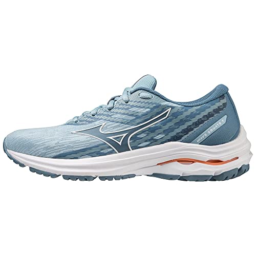 Mizuno Damen Wave EQUATE 7 Straßen-Laufschuh, Forget-Me-Not/White/Light Orange, 37 EU von Mizuno