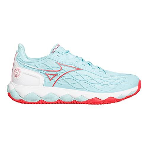 Mizuno Damen Wave Enforce Tour Clay Tennisschuhe Sandplatzschuh Türkis - Koralle 38,5 von Mizuno