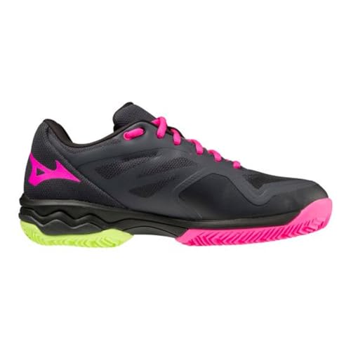 Mizuno Damen Wave Exceed Lgtpadel Tennisschuh, Ebony Pinkglo Neolime, 40 EU von Mizuno