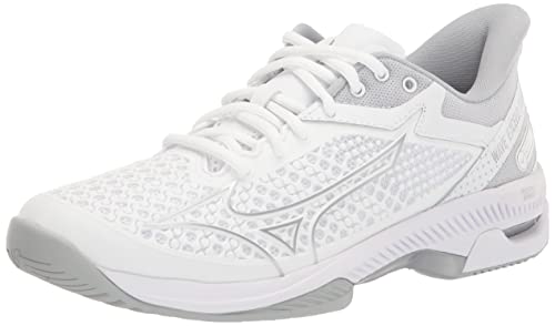 Mizuno Damen Wave Exceed Tour 5, weiß-Silber, 36 EU von Mizuno