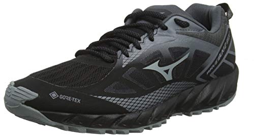 Mizuno Damen Wave Ibuki 2 GTX Traillaufschuhe, Schwarz (Blk/Monument/Shadow 37), 38.5 EU von Mizuno