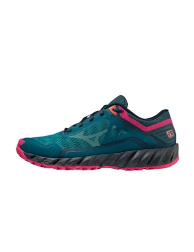 Mizuno Damen Wave Ibuki 3 (W) Trail-Laufschuhe, Gulfcoast Lagoon Ppeacoc, 37 EU von Mizuno