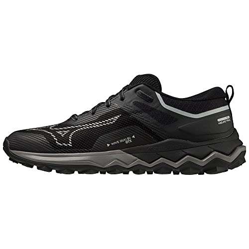 Mizuno Damen Wave Ibuki 4 GTX Traillaufschuh, Black/Silver/Quiet Shade, 36.5 EU von Mizuno