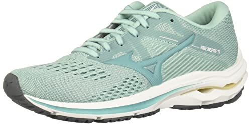 Mizuno Damen Wave Inspire 17 Laufschuh, Eierschalenblau-Türkis, 36.5 EU von Mizuno