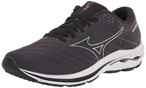 Mizuno Damen Wave Inspire 18 Laufschuh, schwarz/Silber, 40.5 EU von Mizuno