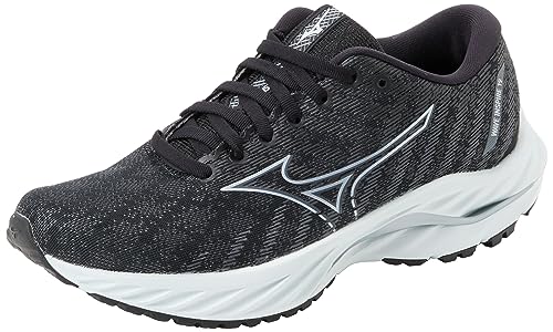 Mizuno Damen Wave Inspire 19 Laufen, Black Silverstar Screst, 38 EU von Mizuno