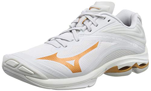 Mizuno Damen Wave Lightning Z6 Volleyballschuhe, Nimbus Cloud/Wht, 42.5 EU von Mizuno