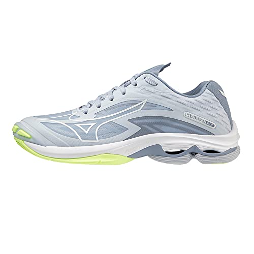 Mizuno Damen Wave Lightning Z7 (W) Sneaker, Weiß meliert/Neolime, 41 EU von Mizuno