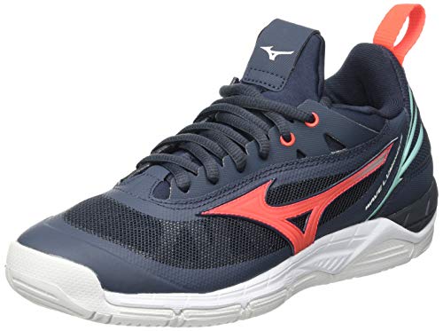 Mizuno Damen Wave Luminous Volleyball-Schuh, IndiaI/FieryCoral2/IceG, 38.5 EU von Mizuno