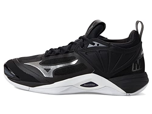 Mizuno Damen Wave Momentum 2 Volleyball-Schuh, Schwarz/Silber, 37 EU von Mizuno