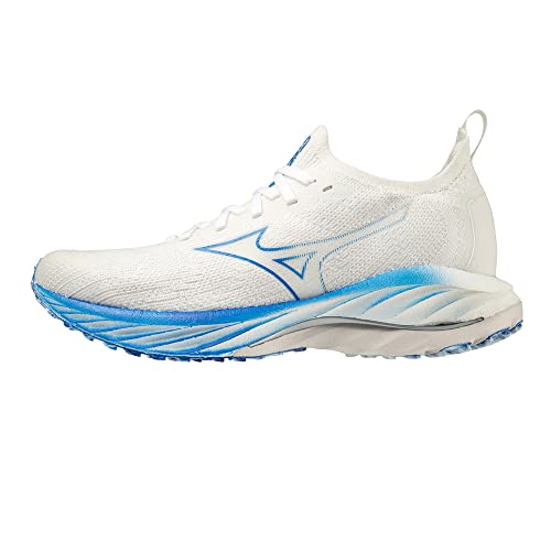 Mizuno Damen Wave Neo Wind Laufschuhe, Undyedwhite Peaceblue, 38.5 EU von Mizuno