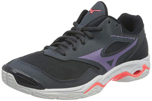 Mizuno Damen Wave Phantom 2 Handballschuh, IndiaInk/265C/FieryCoral, 36.5 EU von Mizuno