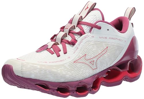 Mizuno Damen Womens Wave Prophecy 13 Laufschuh, Weiße Sand-Azalee, 38 EU Mizuno Damen Womens Wave Prophecy 13 Laufschuh, Weiße Sand-Azalee, 38 EU von Mizuno