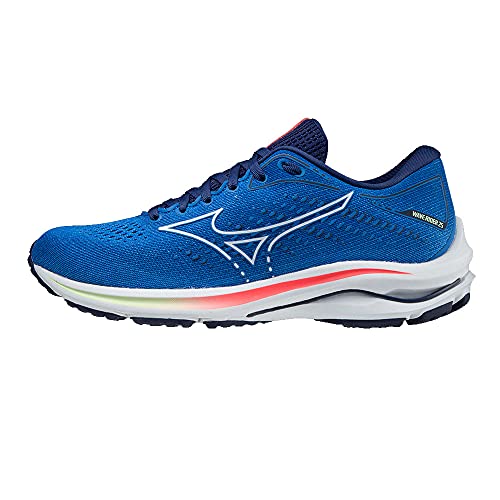 Mizuno Damen Wave Rider 25 Laufschuh, Amparoblue White Dcobalt, 38.5 EU von Mizuno
