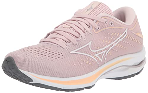 Mizuno Damen Wave Rider 25 Laufschuh, Blasslila, Weiß, 38.5 EU von Mizuno