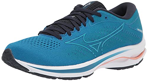 Mizuno Damen Wave Rider 25 Laufschuh, Imperial Blue/Vivid Blue, 39 EU Weit von Mizuno