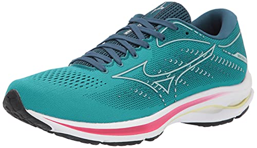 Mizuno Damen Wave Rider 25 Laufschuh, Lake Blue-Clearwater, 38.5 EU von Mizuno