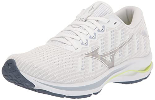 Mizuno Damen Wave Rider 25 Sneaker, Waveknit-Nimbus Cloud/Weiß, 40 EU von Mizuno