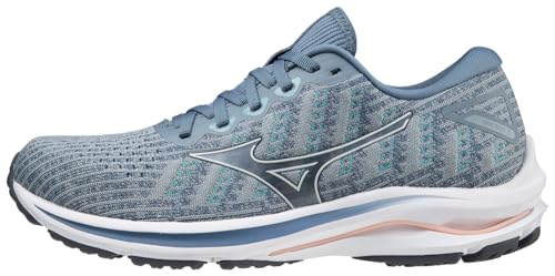 Mizuno Damen Wave Rider 25 Laufschuh, Waveknit-Quarry/Vapors Grey, 38 EU von Mizuno