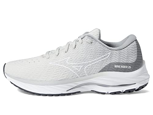 Mizuno Damen Wave Rider 26 Laufschuh, Austernpilz, Weiß, 38 EU von Mizuno