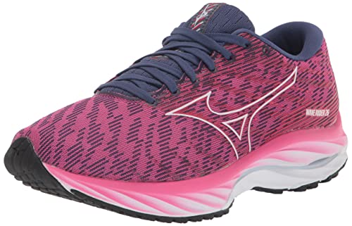 Mizuno Damen Wave Rider 26 Laufschuh, Festival Fuchsia-Halogen Blau, 38 EU von Mizuno