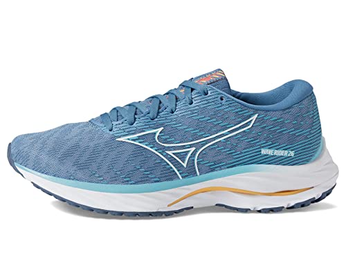 Mizuno Damen Wave Rider 26 Laufschuh, Mountain Spring-wht, 38.5 EU von Mizuno