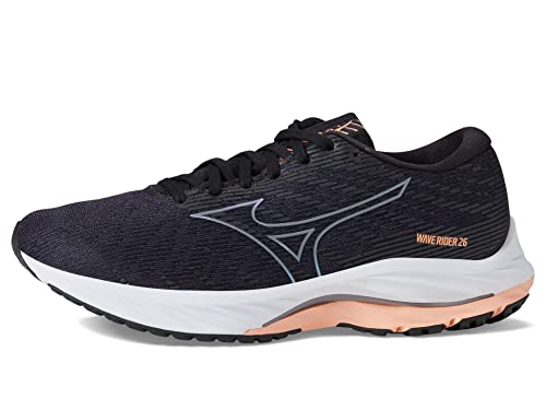 Mizuno Damen Wave Rider 26 Laufschuh, Odyssey Grey/Quicksilver, 41 EU von Mizuno