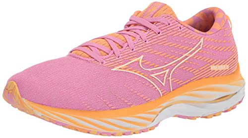 Mizuno Damen Wave Rider 26 Laufschuh, Roxy - Alpenveilchen/Weiß, 39 EU von Mizuno