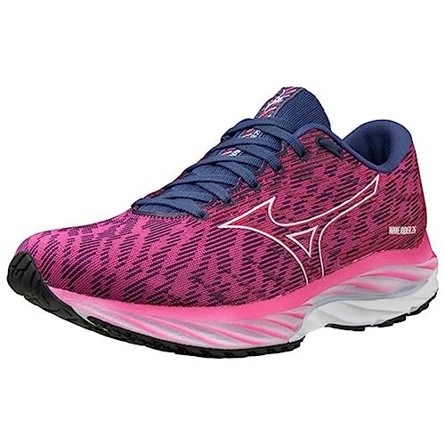 Mizuno Damen Wave Rider 26 Sneaker, Ffuchsia Hblue Innuendo, 37 EU von Mizuno