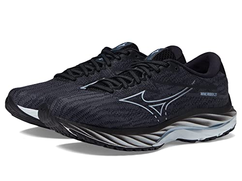 Mizuno Damen Wave Rider 27 Laufschuh, Ebenholz Snowcrest, 41 EU Weit von Mizuno