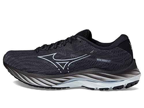 Mizuno Damen Wave Rider 27 Laufschuh, Ebenholz - Schneekamm, 41 EU von Mizuno