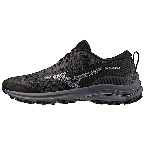 Mizuno Damen Wave Rider GTX Laufen, Black Oblue Silverstar, 38.5 EU von Mizuno