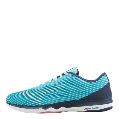 Mizuno Damen Wave Shadow 4 (W) Laufschuhe, Mehrfarbig (Bleached Aqua Snowwhite Ombre Blue), 37 EU von Mizuno