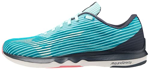 Mizuno Damen Wave Shadow 4 (W) Laufschuhe, Mehrfarbig (Bleached Aqua Snowwhite Ombre Blue), 38 EU von Mizuno
