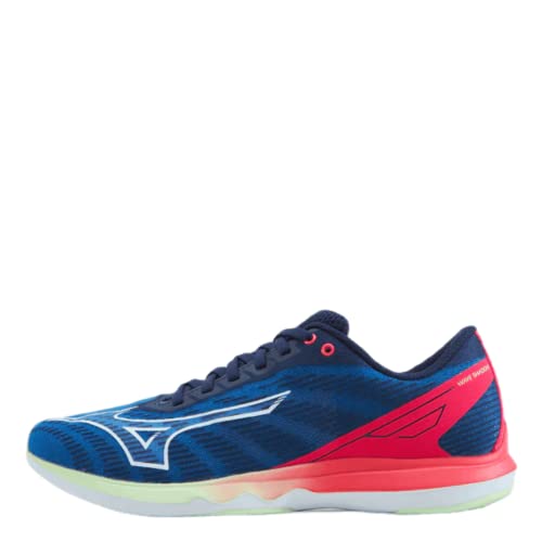 Mizuno Damen Wave Shadow 5 Laufschuh, Princess Blue/Indigo White/Diva Pink, 40.5 EU von Mizuno