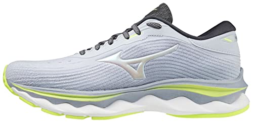 Mizuno Damen Wave Sky 5 (W) Laufschuhe, Weiß meliert/Neolime, 39 EU von Mizuno