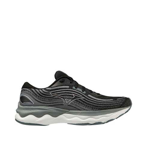 Mizuno Damen Wave Skyrise 4 (W) Laufschuhe, Schwarz/Weiß, Sweatshirt, 40 EU von Mizuno