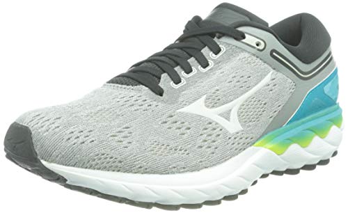 Mizuno Damen Wave Skyrise Laufschuh, FrostGray/WhtSand/ScubaB, 40.5 EU von Mizuno