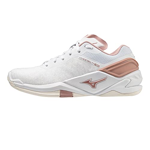 Mizuno Damen Wave Stealth Neo Handballschuhe, White Rose Snowwhite, 38 EU von Mizuno