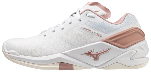 Mizuno Damen Wave Stealth Neo Handballschuhe, White Rose Snowwhite, 40 EU Mizuno Damen Wave Stealth Neo Handballschuhe, White Rose Snowwhite, 40 EU von Mizuno