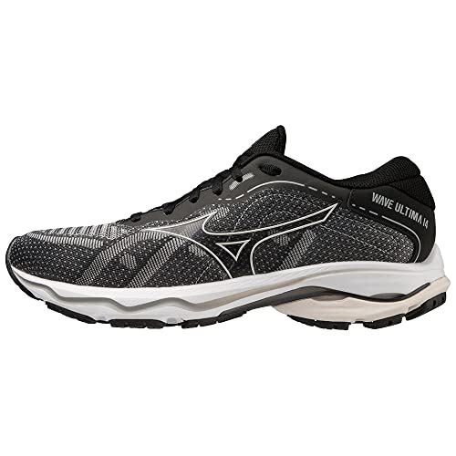 Mizuno Unisex Wave Ultima 14 Straßen-Laufschuh, Black/Silver/Nimbus Cloud, 36.5 EU von Mizuno